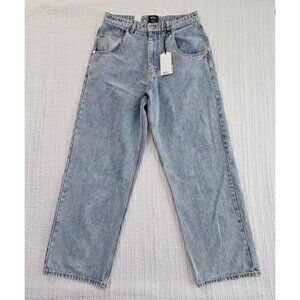 Wesc Men's Stone Light Wash Jay Wide Leg Jeans Size 34x32 NWT NEW Streetwear‎